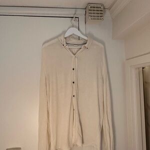 Mugsy CashTech Cream Button-Up Shirt